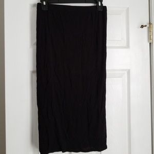 Lightweight Black Pencil Skirt